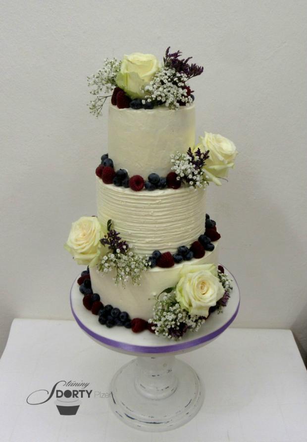 Svatební krémový, torta, Svadobné torty, Stániny dorty, 1