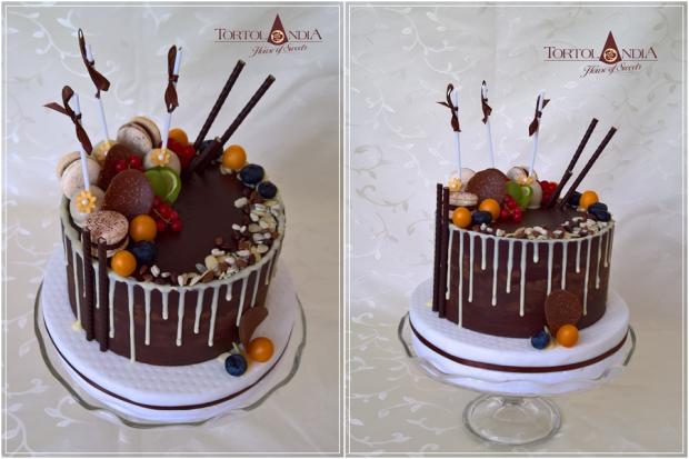 Drip cake II., torta, Čokoládové torty, Tortolandia.sk, 1