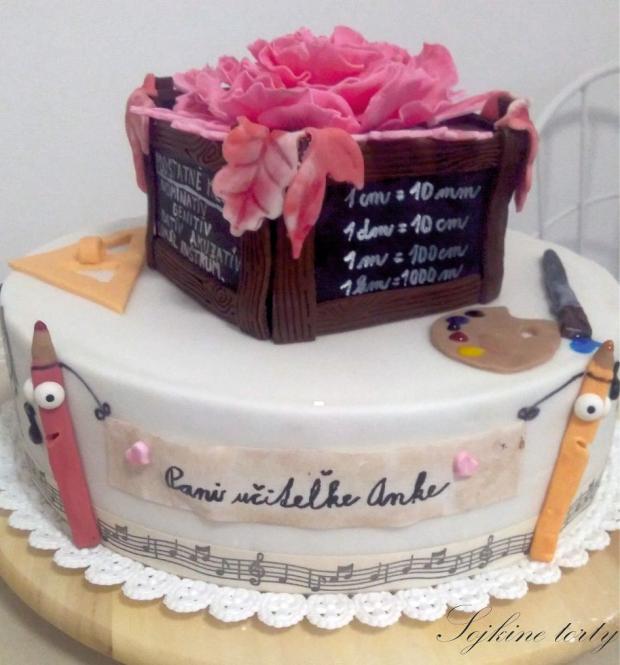 Pani učiteľke Anke, torta, Torty - škola, stužková, S. Sojka, 1