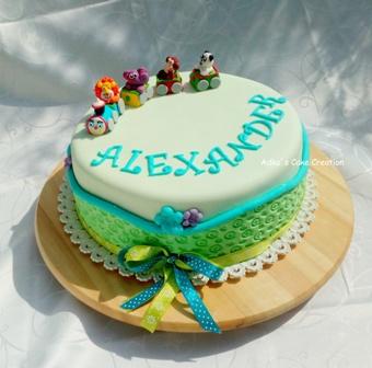 Pre Alexandra  detská, torta, Torty autíčka, vláčiky, Domček pod hradom, 1