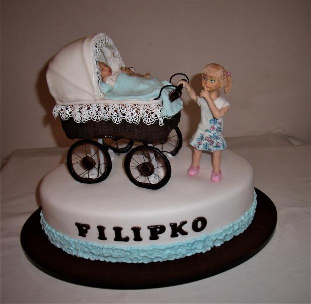 Pssst!, braček spinká, torta, Torty na krstiny Pssst!, braček spinká, torta, Torty na krstiny, mariaJ, 1