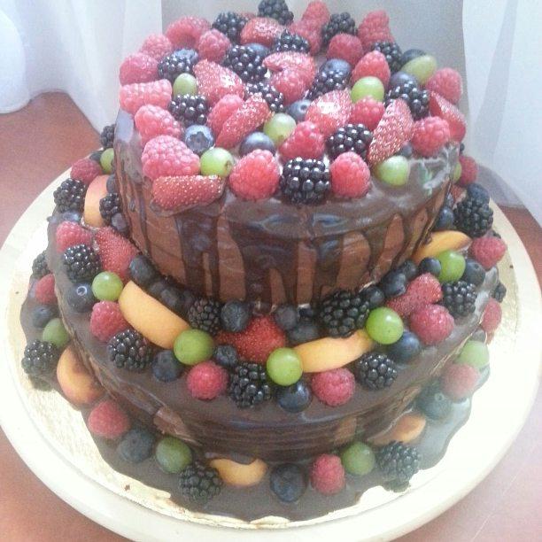 Nutelový cheescake s lesným ovocím, torta, Narodeninové torty, Mirka100, 1