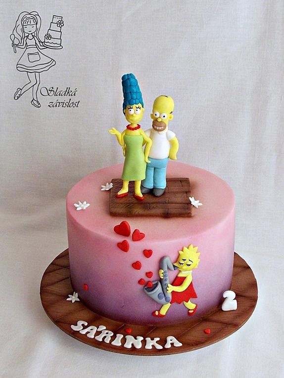 Simpsonovi, torta, Rozprávkové torty Simpsonovi, torta, Rozprávkové torty, Sladká závislost, 1