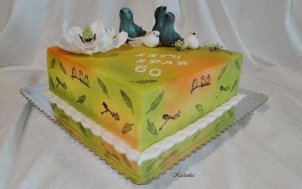 Narodeninová pre holubára..., torta, Narodeninové torty, Kadanka, 1