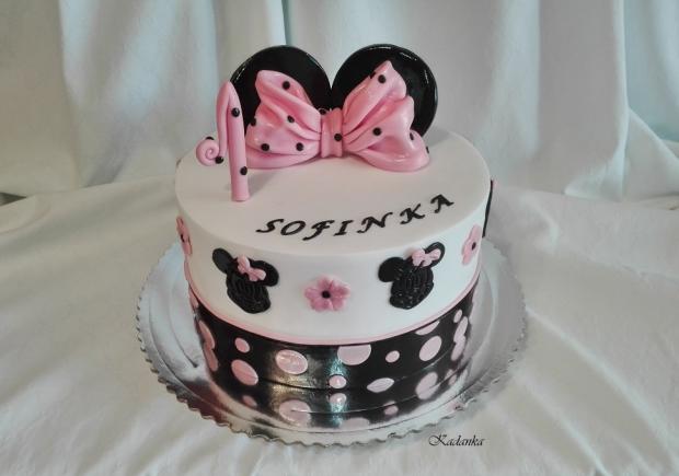 Myška Minnie, torta, Rozprávkové torty, Kadanka, 1