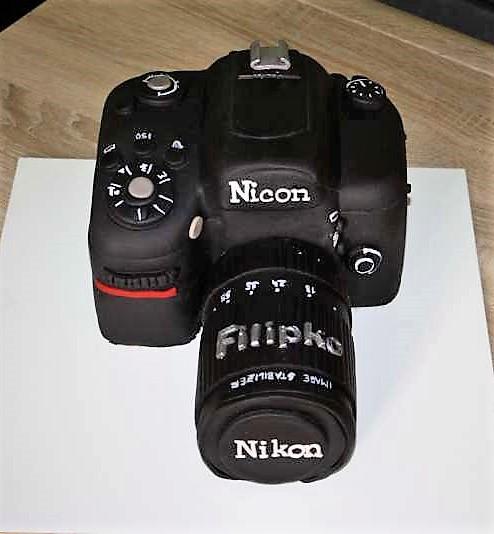 Fotoaparát Nikon, torta, Narodeninové torty Fotoaparát Nikon, torta, Narodeninové torty, stanula, 1