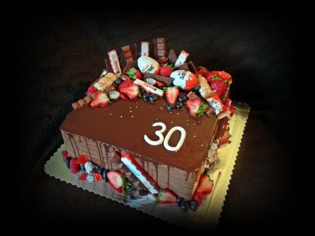s kinder čokoládami, torta, Čokoládové torty, Mirka02, 1