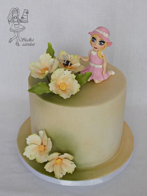 Holčička s čmeláčkem, torta, Torty pre dievčatá Holčička s čmeláčkem, torta, Torty pre dievčatá, Sladká závislost, 3