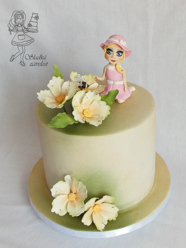 Holčička s čmeláčkem, torta, Torty pre dievčatá Holčička s čmeláčkem, torta, Torty pre dievčatá, Sladká závislost, 1