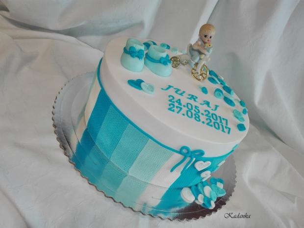 Na krstiny gombíková..., torta, Torty na krstiny, Kadanka, 1