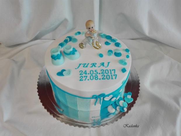Na krstiny gombíková..., torta, Torty na krstiny, Kadanka, 4