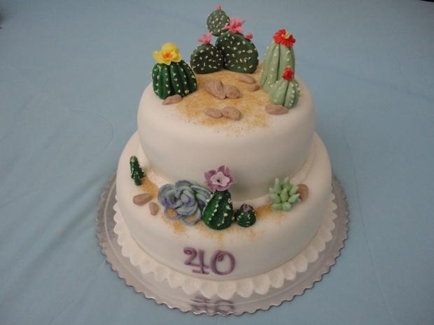 narodeninová s kaktusmi, torta, Narodeninové torty, Janka208, 1