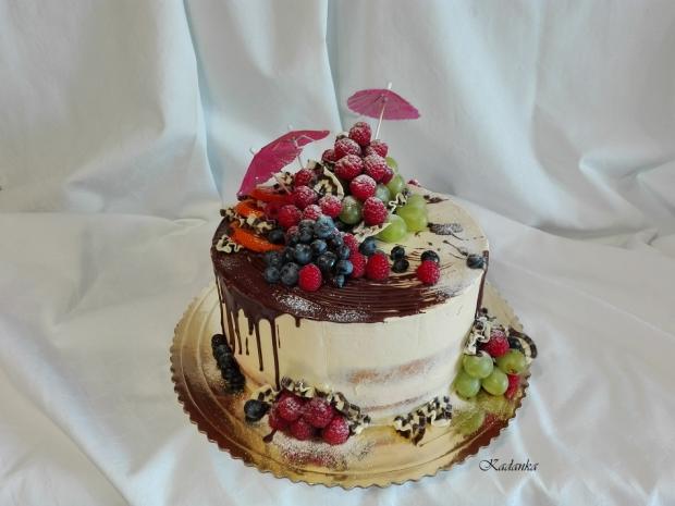 Polonahá s ovocím..., torta, Čokoládové torty, Kadanka, 2
