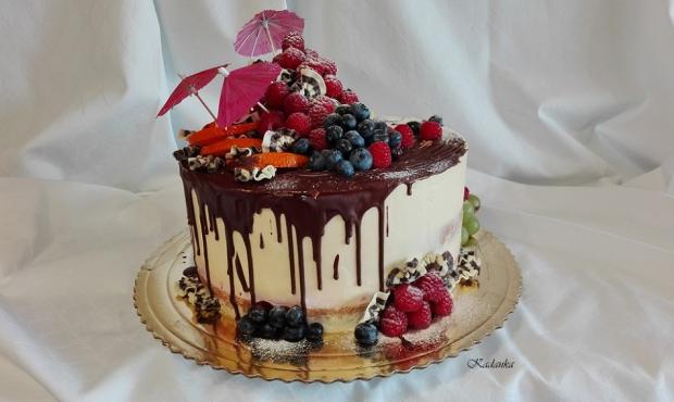 Polonahá s ovocím..., torta, Čokoládové torty, Kadanka, 1