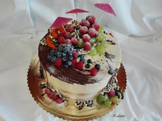 Polonahá s ovocím..., torta, Čokoládové torty, Kadanka, 4