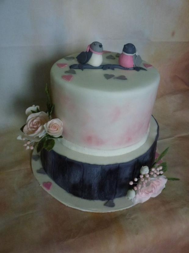 Svadobná s vtáčikmi, torta, Svadobné torty, JAJA792, 1