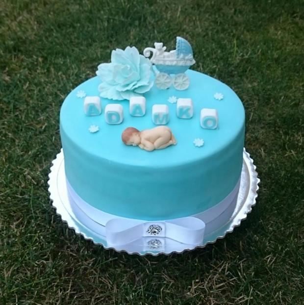 Krstinová tortička 1, torta, Torty na cirkevné sviatky, andy611, 1