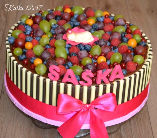 krstinová ovocná, torta, Čokoládové torty, katka1237, 1
