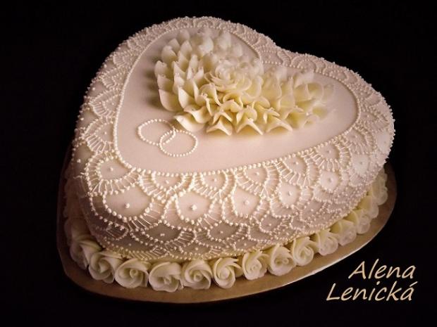 Svadobná, torta, Svadobné torty, Alena Lenicka, 1