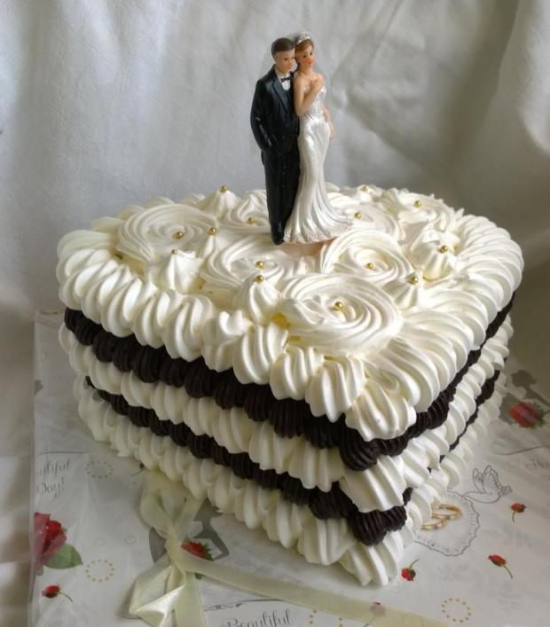 Svadobná penová..., torta, Svadobné torty Svadobná penová..., torta, Svadobné torty, Mariolka, 1