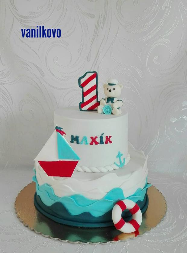 námornícka, torta, Ostané torty pre deti, vanilkovo, 1