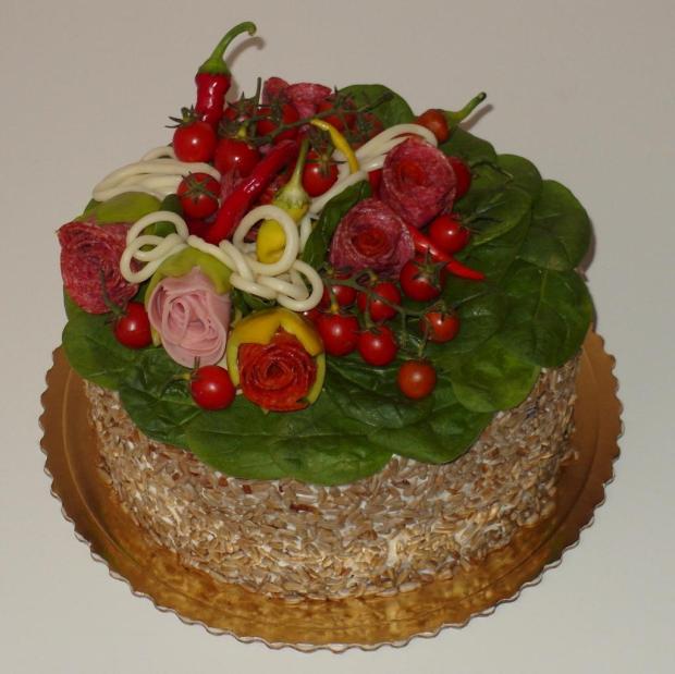 Slaná tortička , torta, Slané torty, MYŠKA B., 1