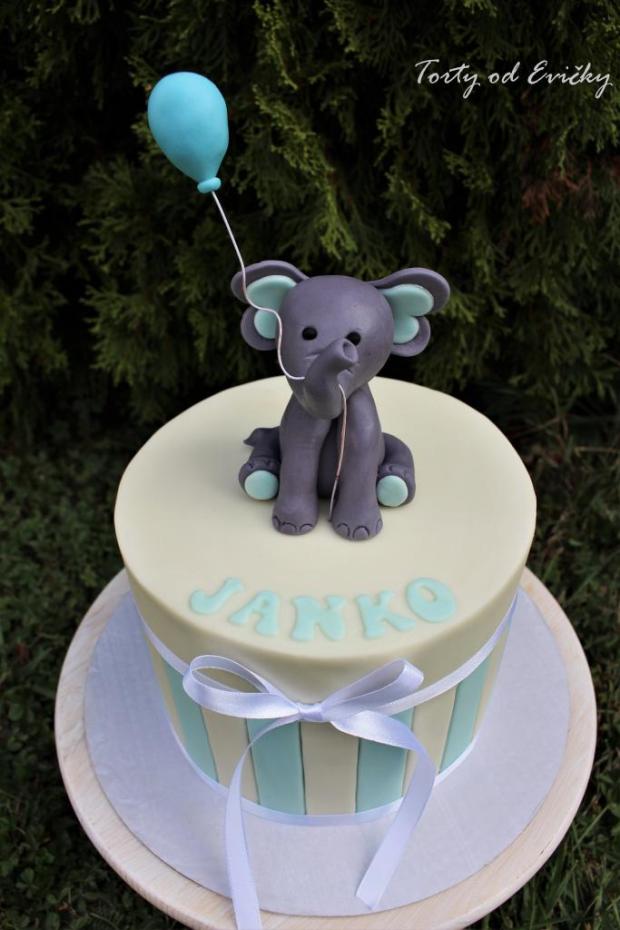 Sloník , torta, Torty so zvieratkami, Torty od Evičky, 2
