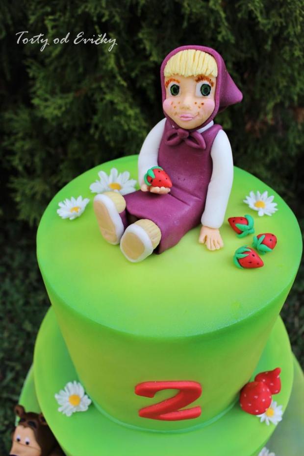 Máša a medveď, torta, Rozprávkové torty, Torty od Evičky, 2