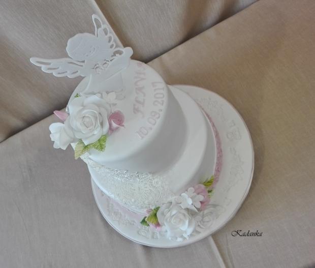 Na krstiny vo vintage štýle..., torta, Torty na krstiny, Kadanka, 5