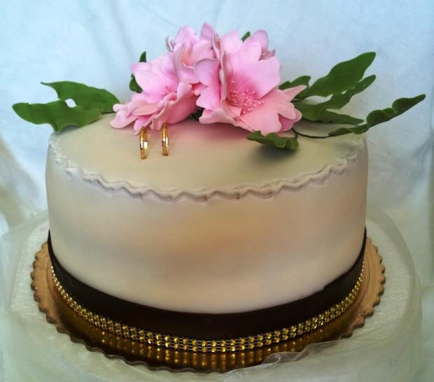 Svadobná elegantná..., torta, Svadobné torty, Mariolka, 2