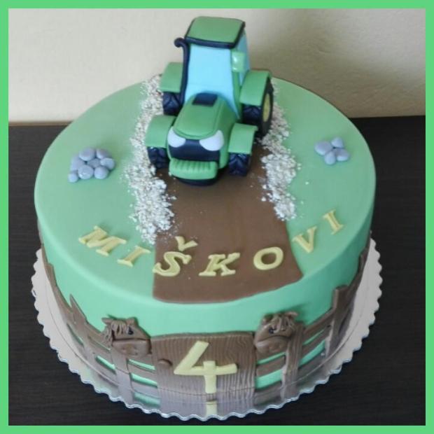 s traktorom, torta, Torty autíčka, vláčiky, jaruška13, 2