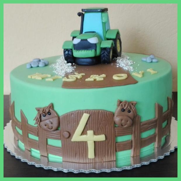 s traktorom, torta, Torty autíčka, vláčiky, jaruška13, 1