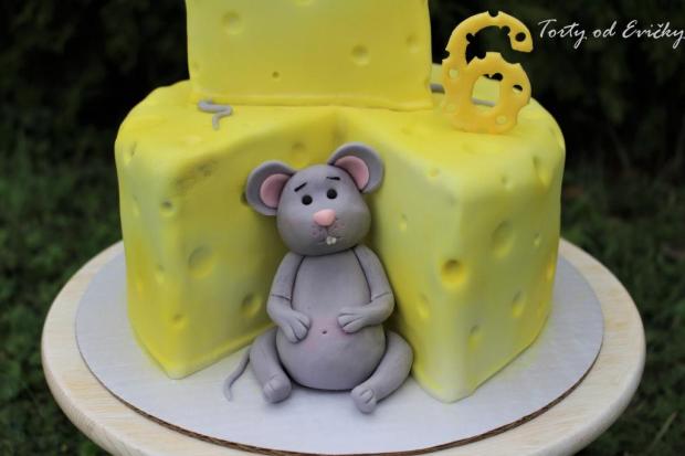 Myšky a syr, torta, Torty so zvieratkami, Torty od Evičky, 2