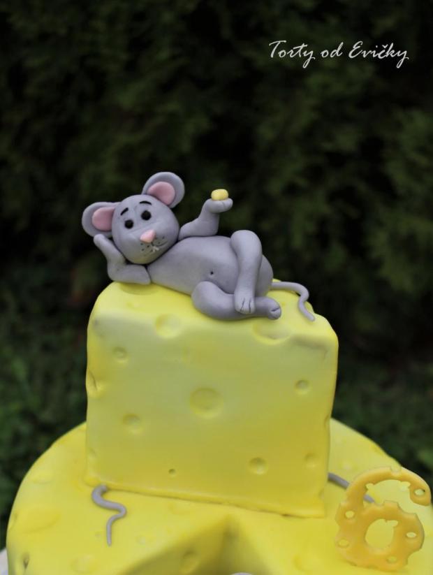 Myšky a syr, torta, Torty so zvieratkami, Torty od Evičky, 3