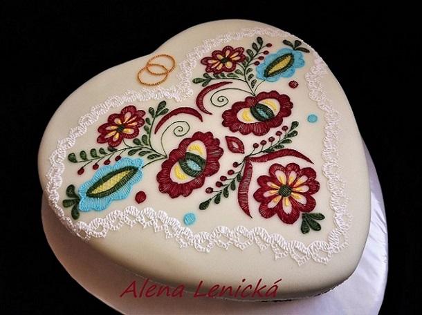 Svadobná, torta, Svadobné torty, Alena Lenicka, 2