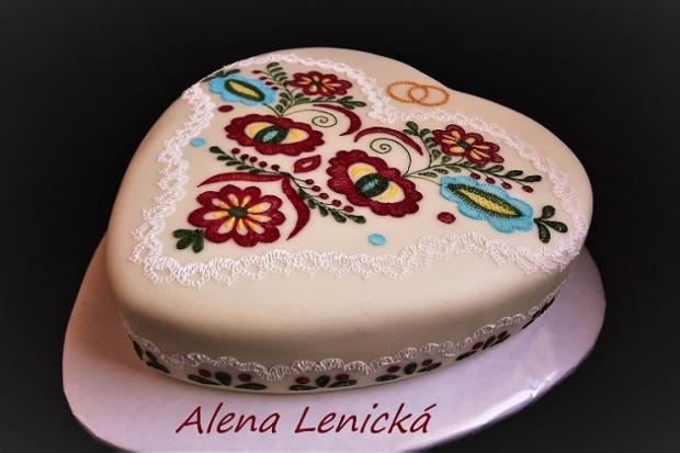 Svadobná, torta, Svadobné torty, Alena Lenicka, 1