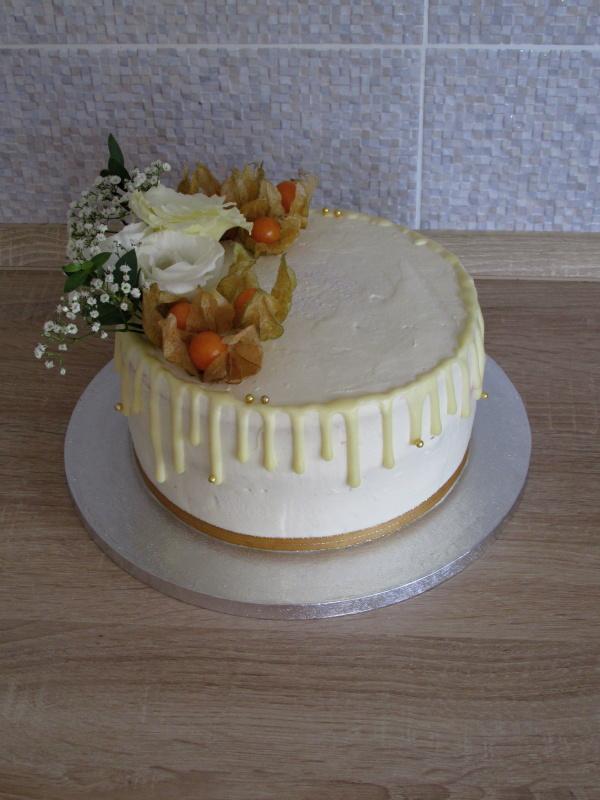 Svadobná nahá, torta, Drip torty, HenikaB, 1
