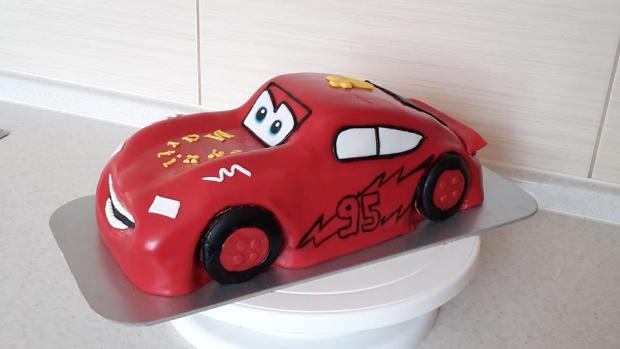 McQueen, torta, Torty autíčka, vláčiky, JaninaTN, 1