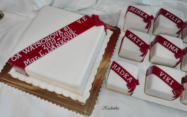 Stužkova - Obchodná akadémia, Watsonova 61, Košice, torta, Torty - škola, stužková, Kadanka, 1