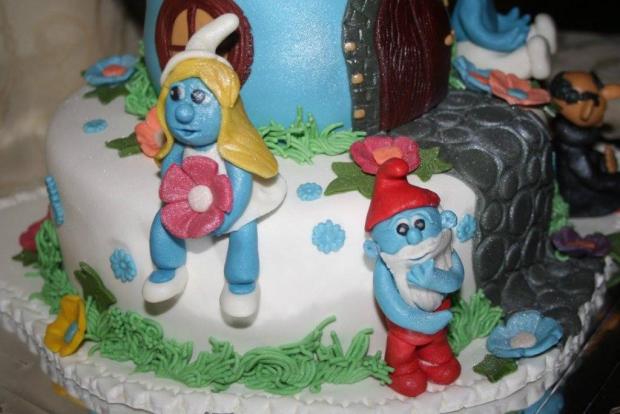 Šmolko torta, torta, Rozprávkové torty, Zuzana Knapikova, 2