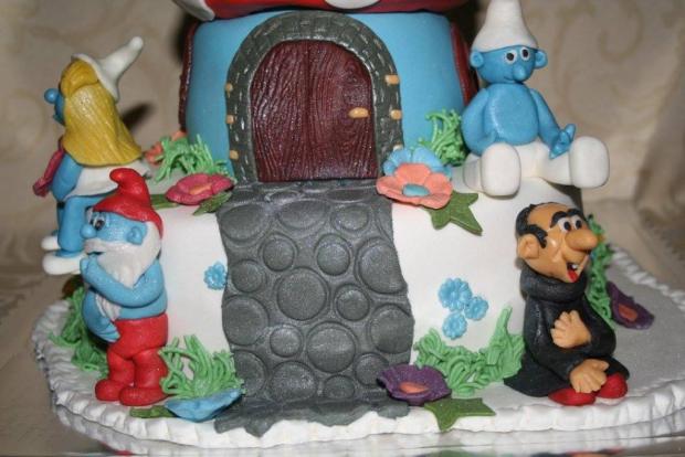 Šmolko torta, torta, Rozprávkové torty, Zuzana Knapikova, 4