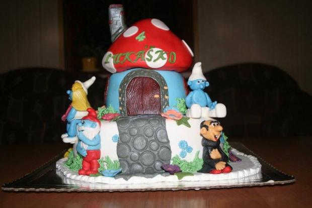 Šmolko torta, torta, Rozprávkové torty, Zuzana Knapikova, 1