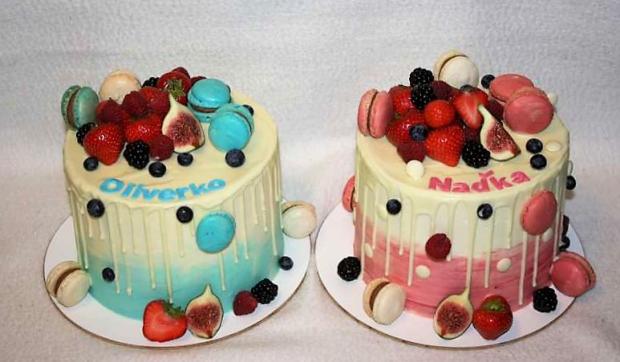 Drip torty pre dvojičky, torta, Drip torty, stanula, 1