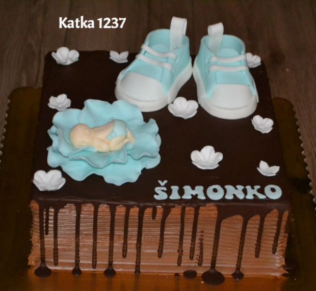 krstinová, torta, Drip torty, katka1237, 1