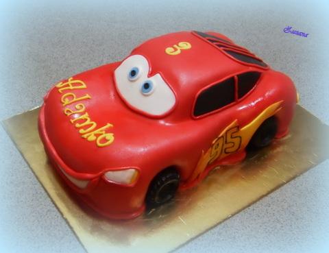 McQueen, torta, Torty autíčka, vláčiky McQueen, torta, Torty autíčka, vláčiky, zana, 1
