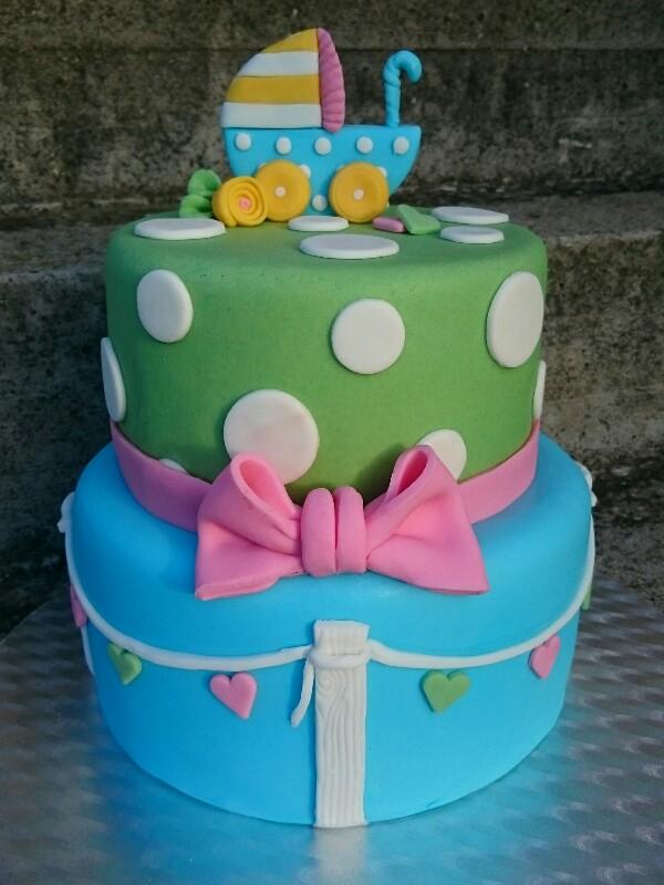 Tortička na baby shower , torta, Torty na krstiny, Janiinka, 1