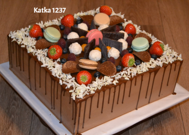 čokoládová, torta, Drip torty, katka1237, 1