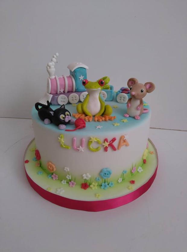 Zvieratková s vláčikom, torta, Torty so zvieratkami, Blacksun, 1