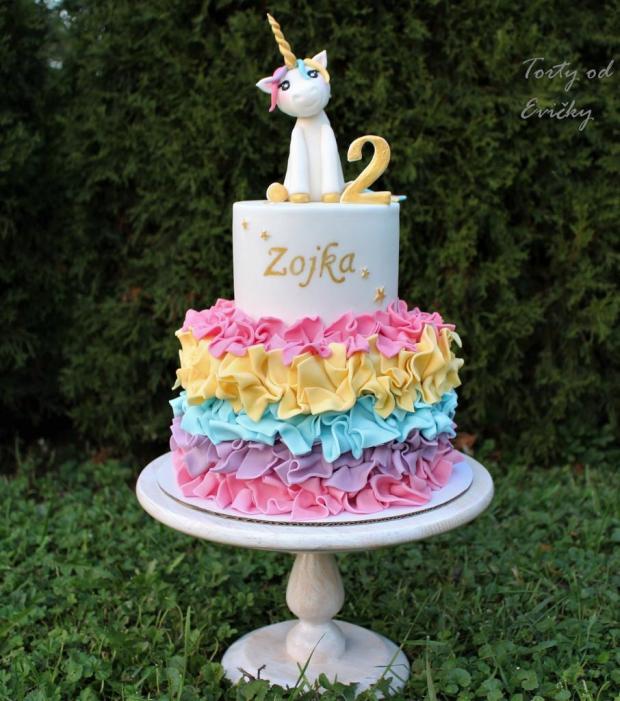 Jednorožec , torta, Torty pre dievčatá, Torty od Evičky, 1