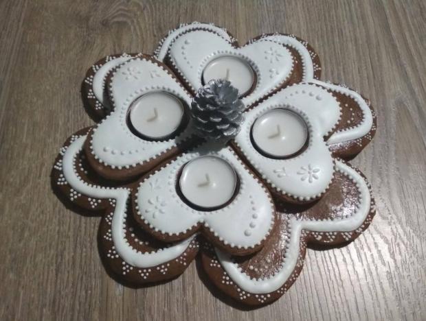medovníkový adventný venček, torta, Vianočné torty, romi@cake, 1